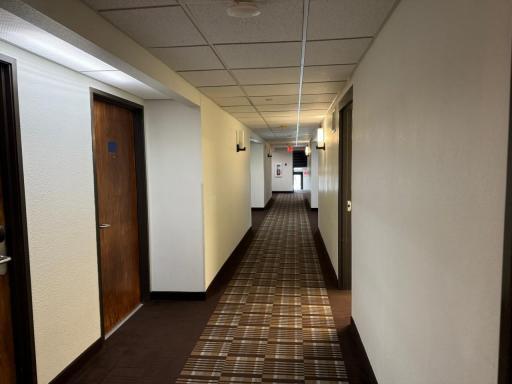 Hallway to guest rooms