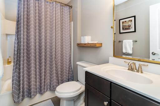 One of three Upper Level Bathrooms. Full Bathroom next to Bedroom #1.
