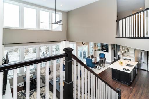View from Upper Staircase to the main level.