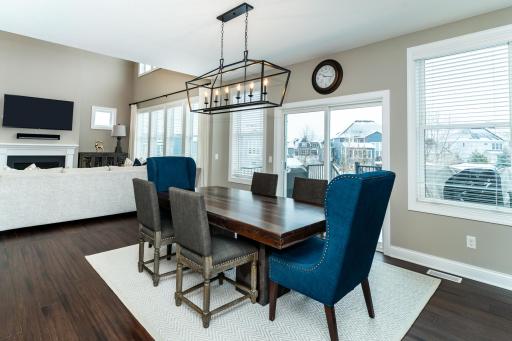 Dining Area leading out to the new Trex Deck.