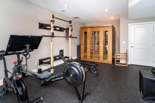 The gym can convert into another office or whatever your needs are. Gym equipment and Dry Sauna not included in the sale but negotiable.