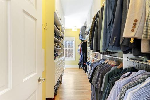 The primary suite, generous walk-in closet.