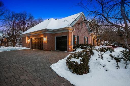 The spacious 3-car garage is insulated and heated.