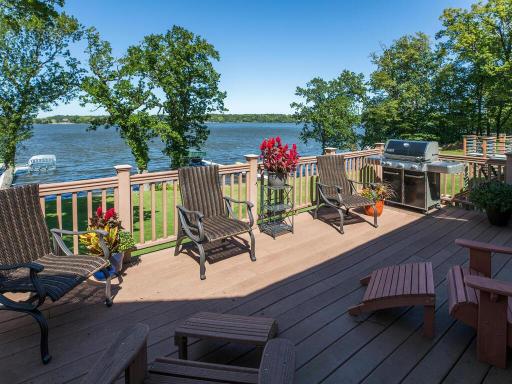 Inviting and spacious low maintenance deck