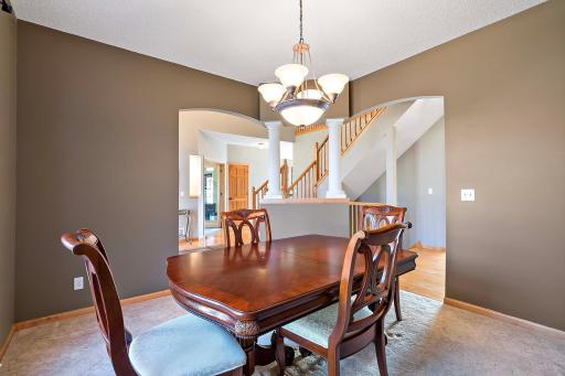 This is only one view of the understated elegance of the formal dining room or possible fancy parlor room!