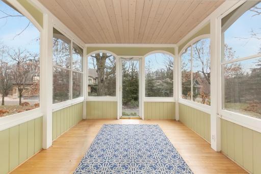 Porch off Kitchen - East facing Views - Walkout to stone patio