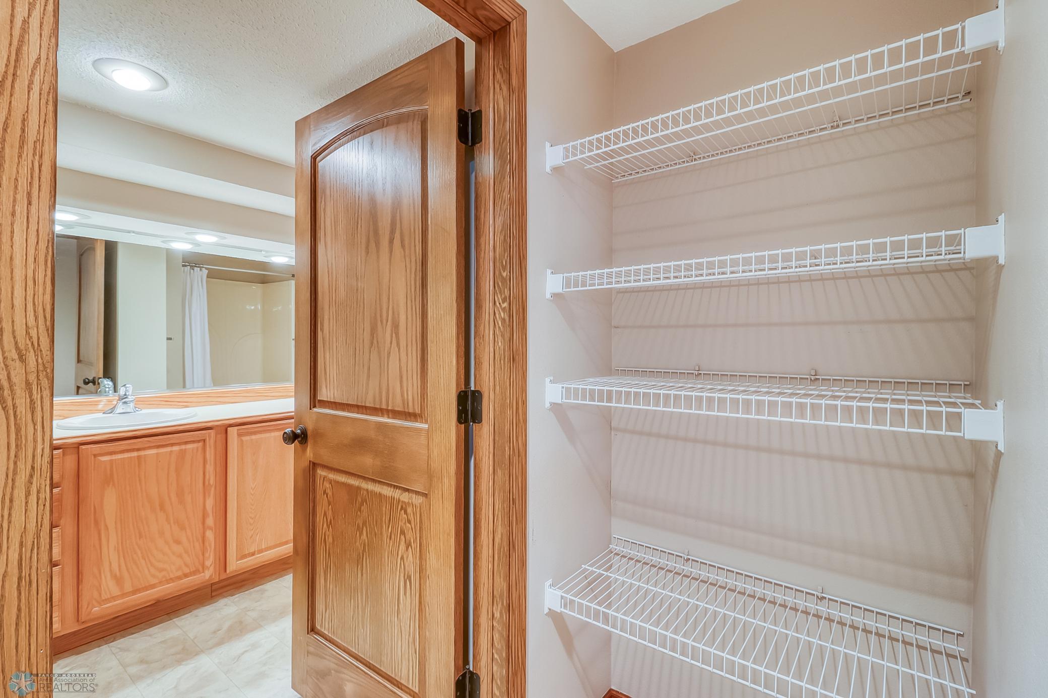 Basement 3/4 Bathroom w/Storage