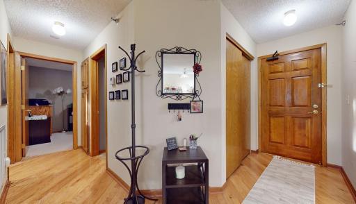 Wood floors welcome you to this 3rd floor condo.