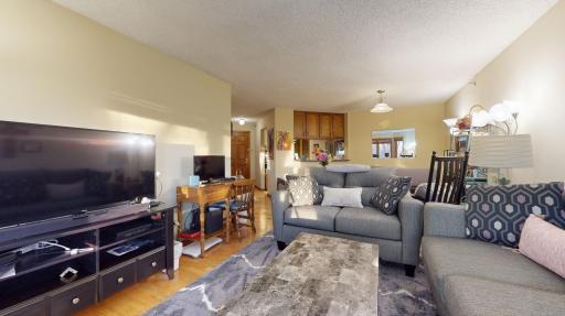 Open concept here with dining and living room.