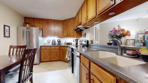 Beautiful cabinets and tons of counterspace.