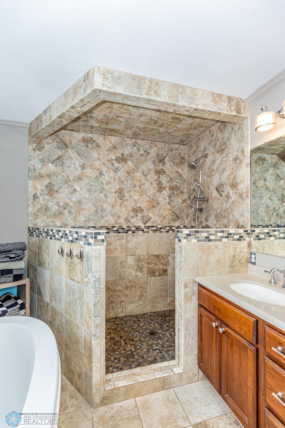 Primary Bathroom Custom Tile Shower