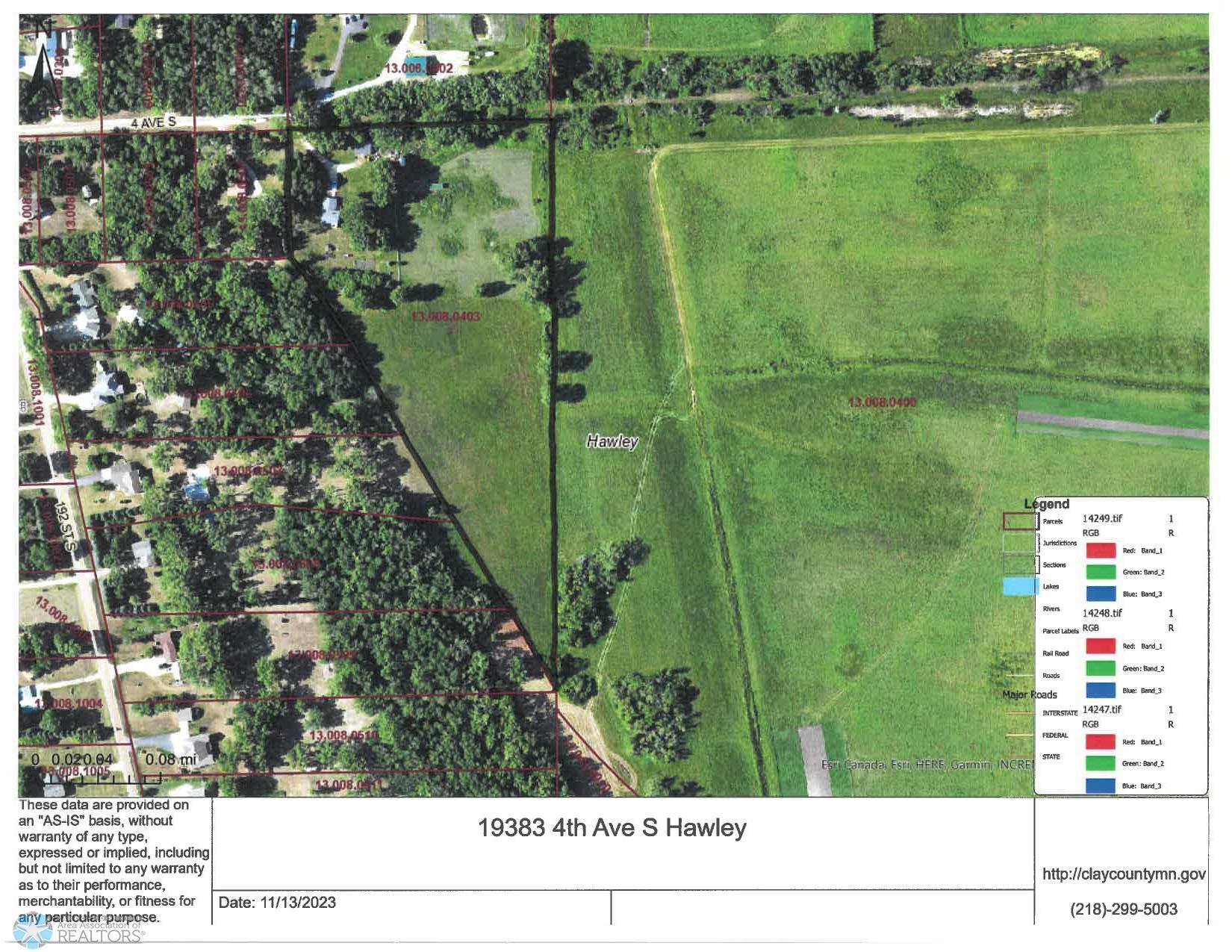 GIS MAP of Property outlined in Black