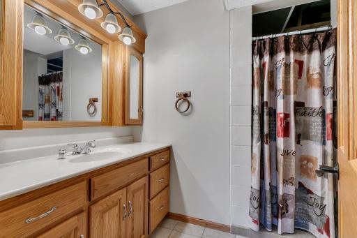Lower level 3/4 bath
