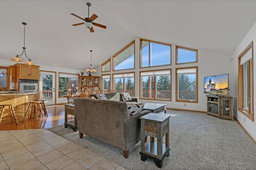 Enjoy all the natural light and view in this living room
