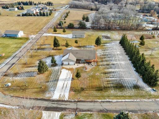 Aerial view of the property