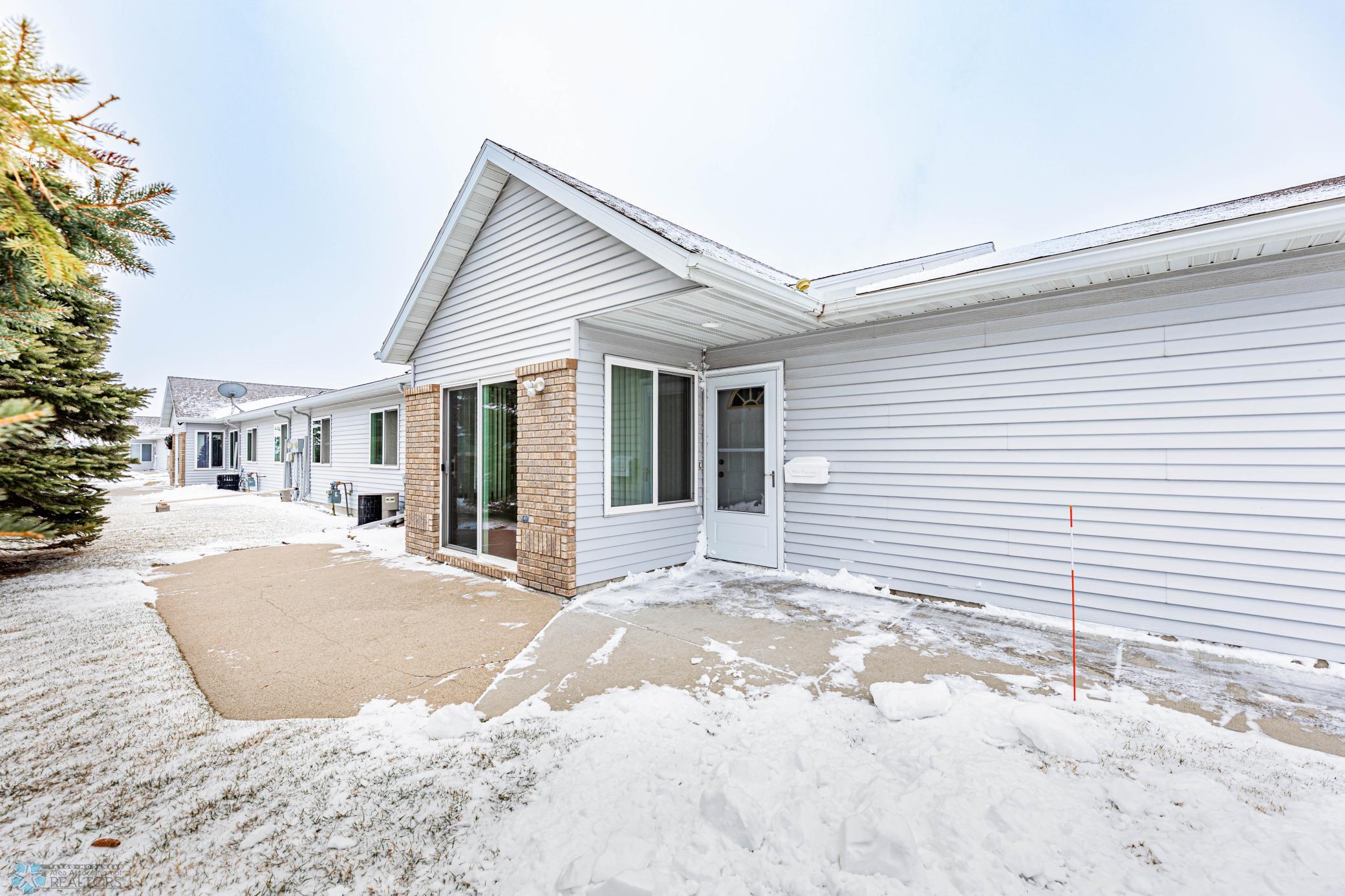 Front with patio