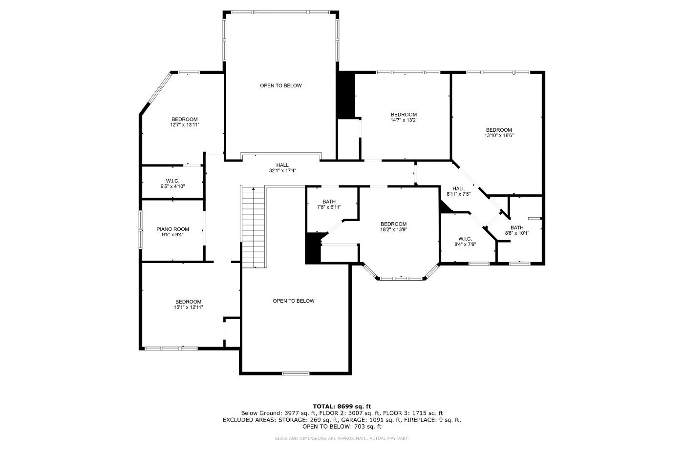 Upper Level Floor Plan