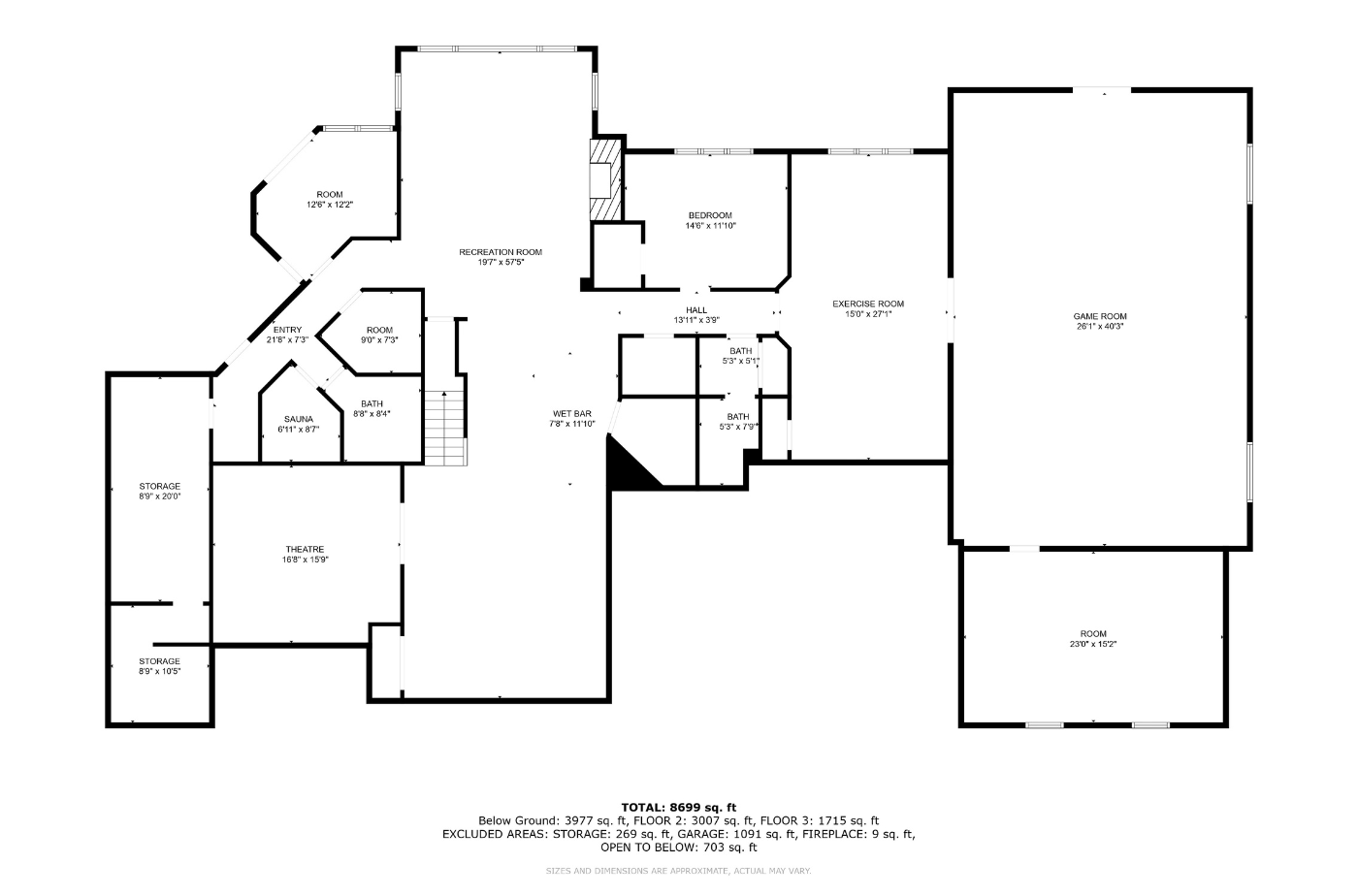 Lower Level Floor Plan