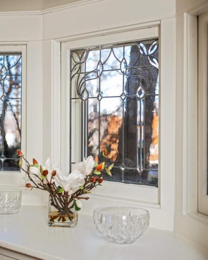 Photo for 4332 Fremont Avenue S, Minneapolis, MN 55409 - Listing #6469121 Sparkling leaded glass windows create rainbow of color