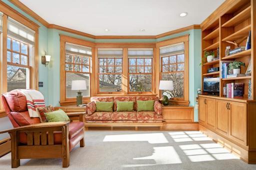 Photo for 4332 Fremont Avenue S, Minneapolis, MN 55409 - Listing #6469121 Relax with a good book or bask in the sunlit library