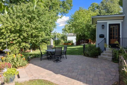 Photo for 4332 Fremont Avenue S, Minneapolis, MN 55409 - Listing #6469121 Entertain outdoors on this newer brick patio surrounded by lovely landscaping