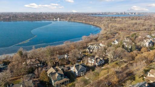 Photo for 4332 Fremont Avenue S, Minneapolis, MN 55409 - Listing #6469121 Wow! Stunning aerial view of house and Lake Harriet & Bandshell