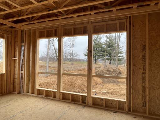 View from family room onto the golf course! Nice big usable yard!