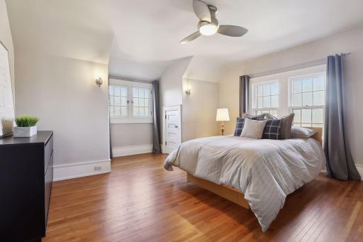Large dormers on the third level create perfect ceiling height for even the tallest of people