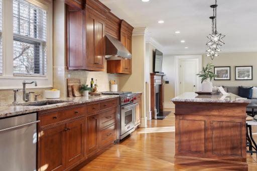 Terrific chefs kitchen with commercial grade appliances