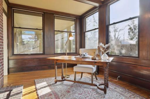 Enjoy the large sunroom with tons of natural light perfect for an office or relaxation room
