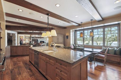 Enjoy views of the lake from the kitchen sink