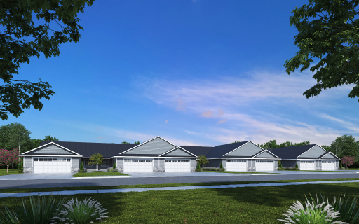Rendering of 7 plex. There will be 7 individual units for sale.
