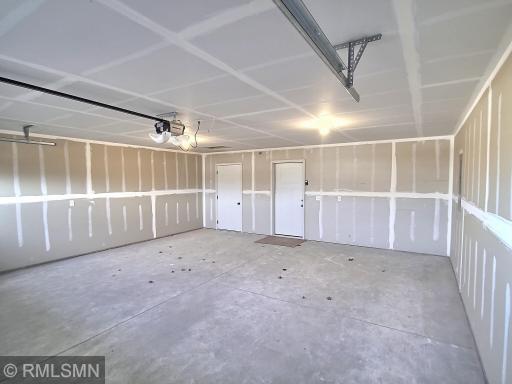 The garages are insulated and sheet rocked. Mechanical room access is in the garage.