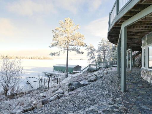 Walk right out the back to door to acres of lake fun no matter what the season.