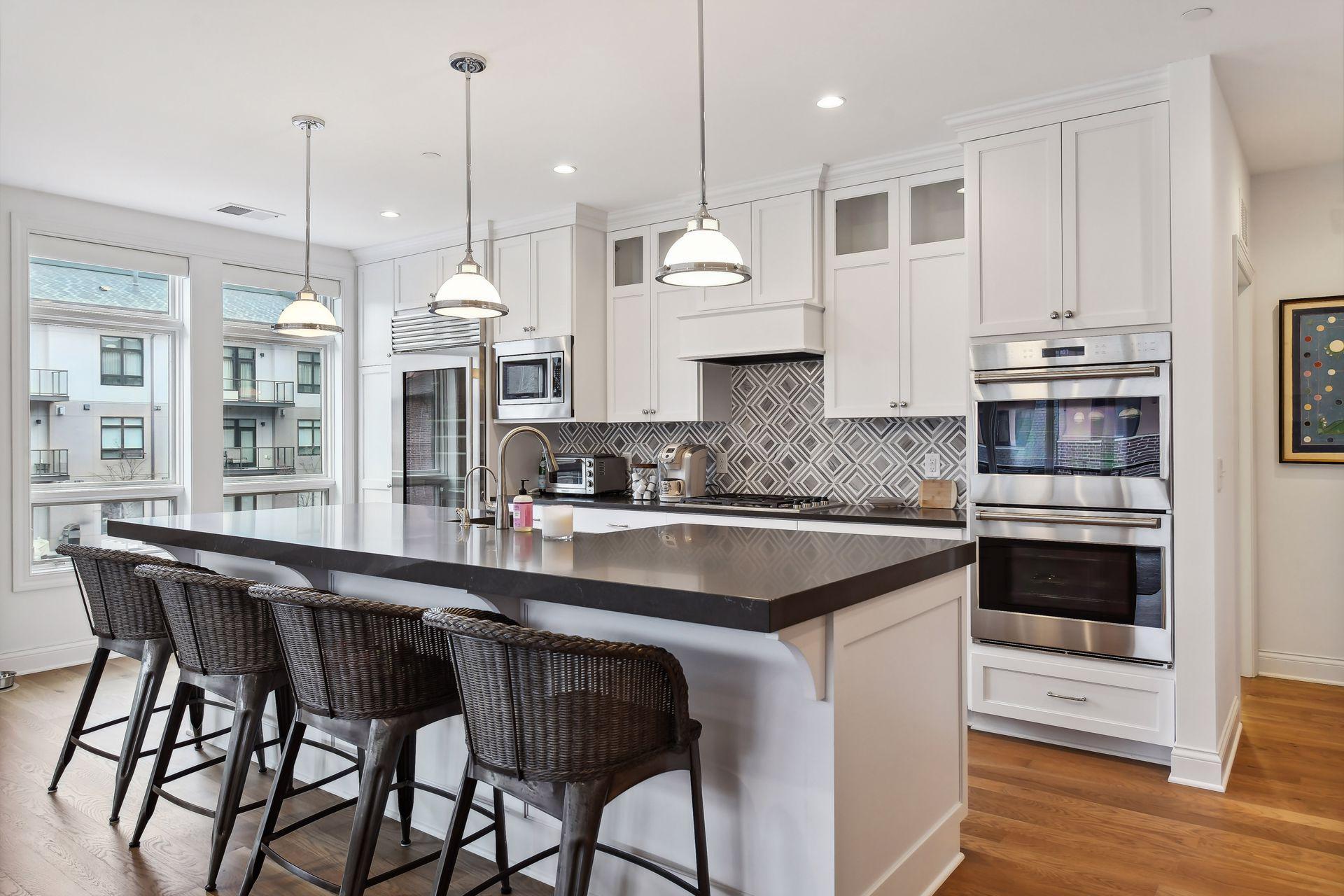 Beautiful kitchen with on trend design elements and thoughtful funcionality