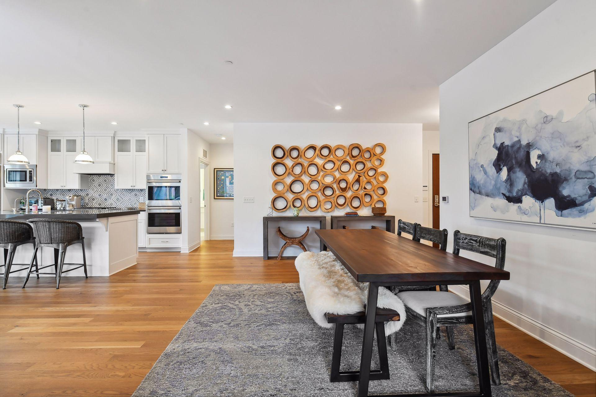 Spacious dining area offers additional space to gather