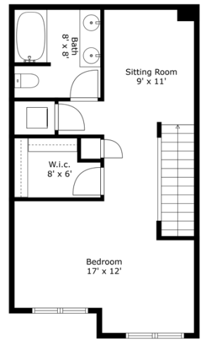 2818 Aldrich Ave S. #6 - Upper Level Floorplan