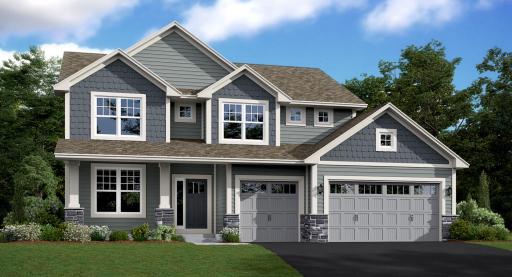 Welcome home to the Lewis! This home boasts 4 bedrooms, 3 car garage, 2,692 finished sq. ft., all on a large walkout lot. Artist's rendering, actual colors and finishes will vary.