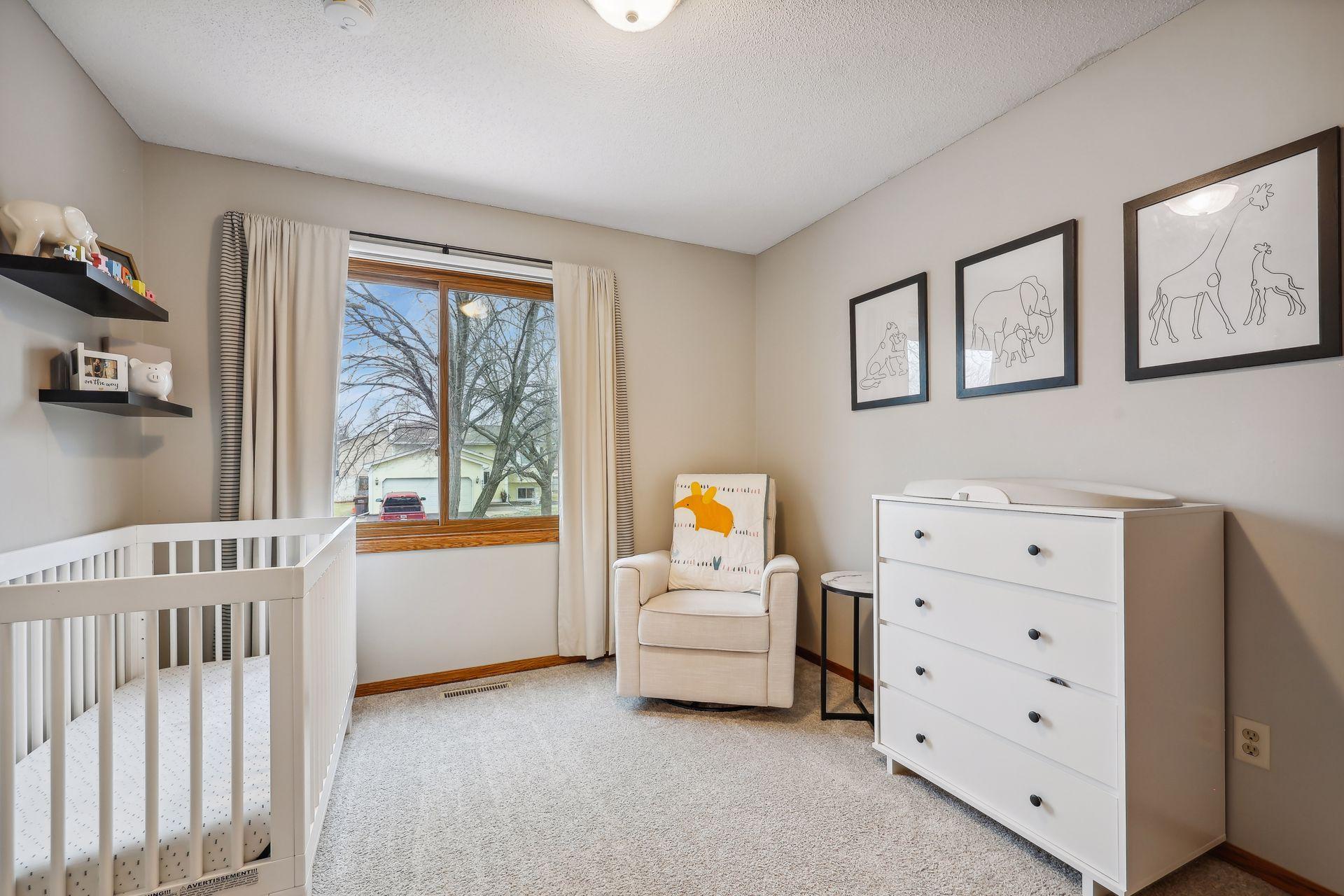 Bedroom #2 on upper level. This room also has a walk-in closet.