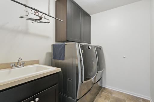 Upper level laundry room