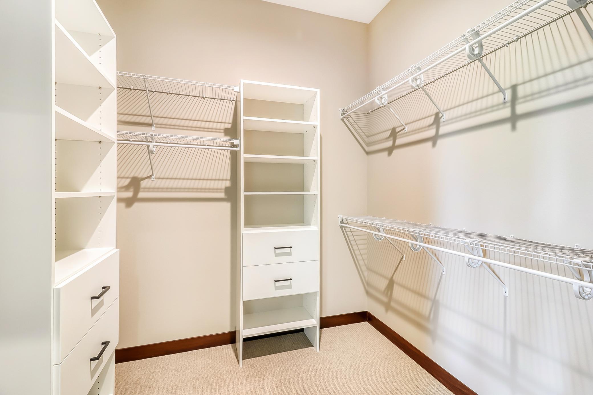 Primary walk in closet