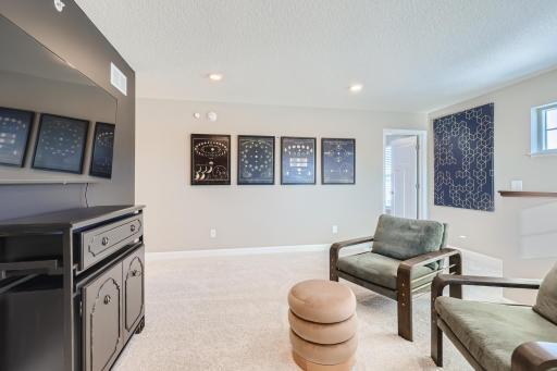 Relax, play and enjoy! (Photo of decorated model, actual home finishes may vary slightly)