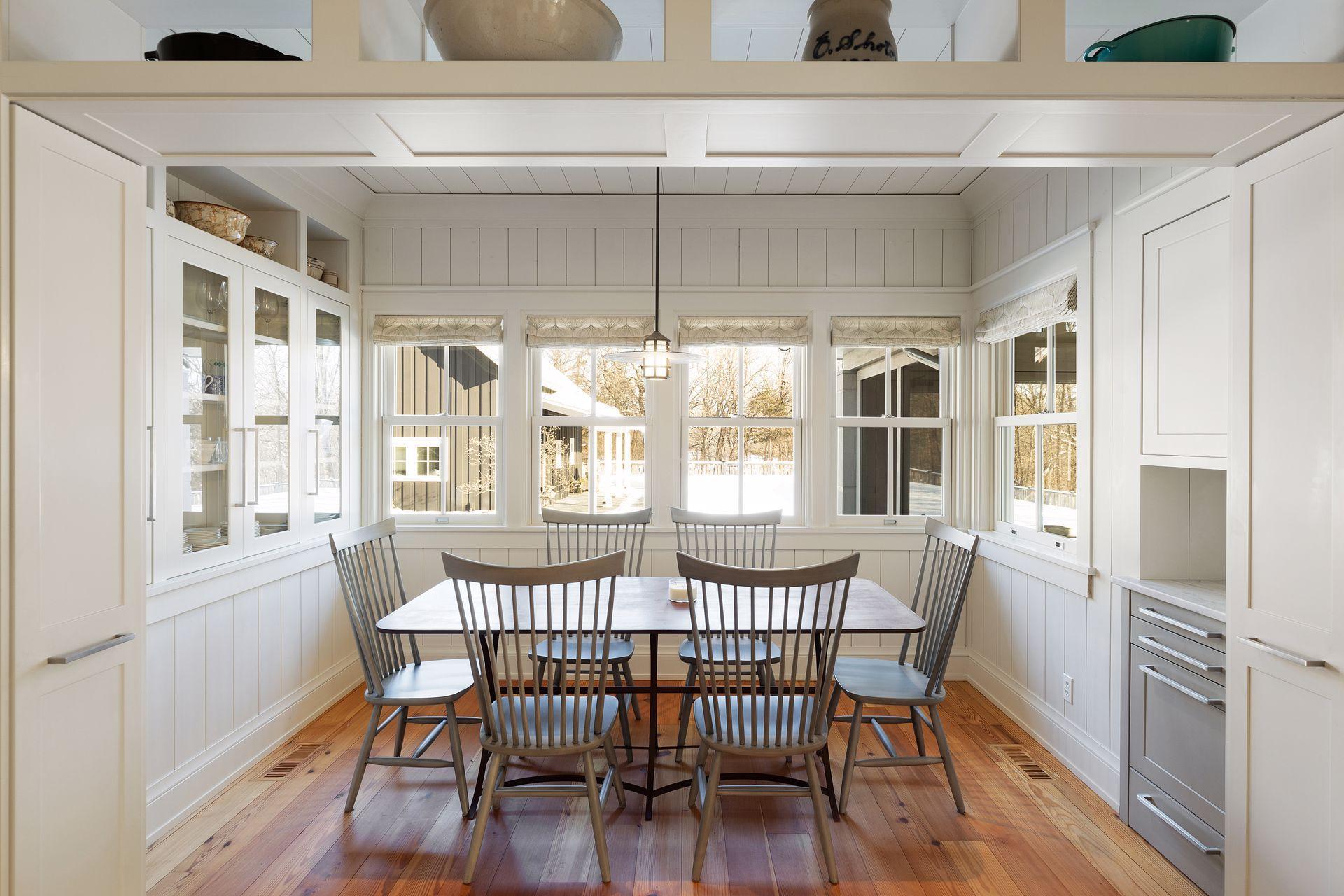 A comfortable space for when eating in.