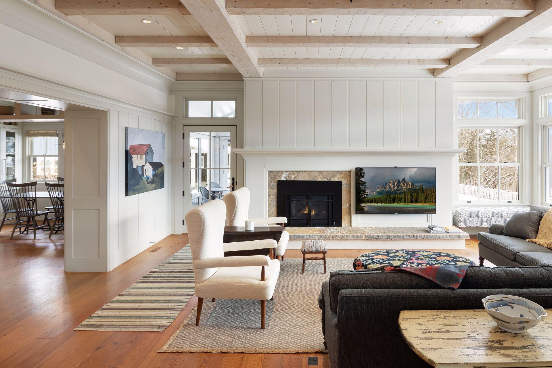 Relax around the fire.