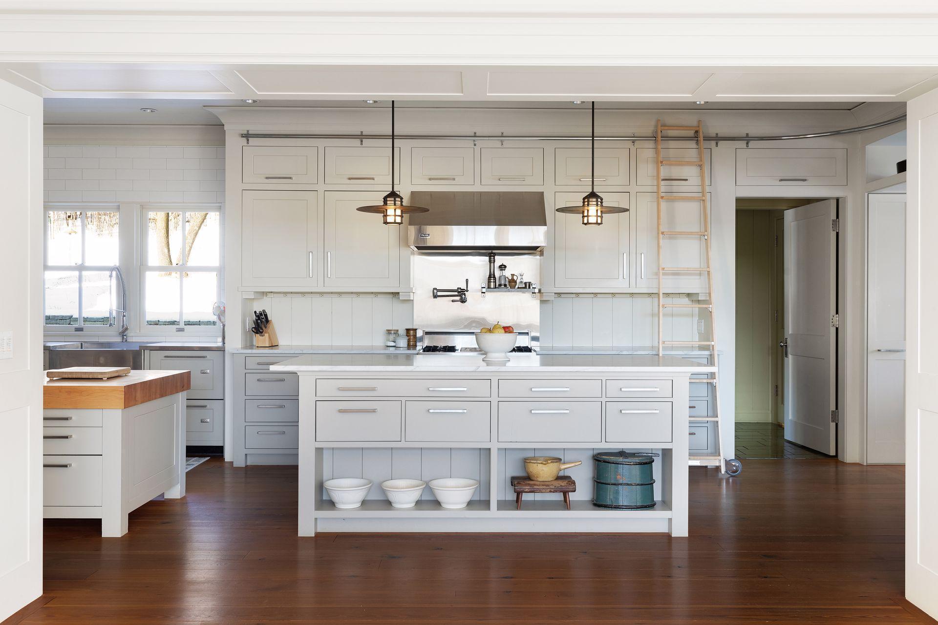 View into the kitchen from the living room.