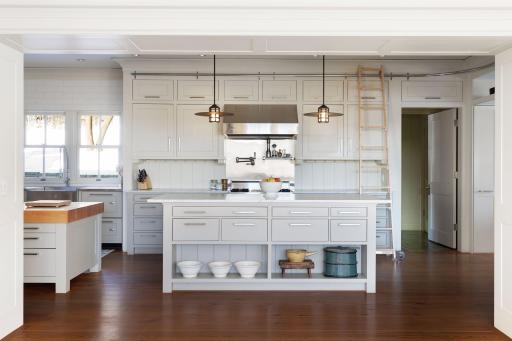 View into the kitchen from the living room.