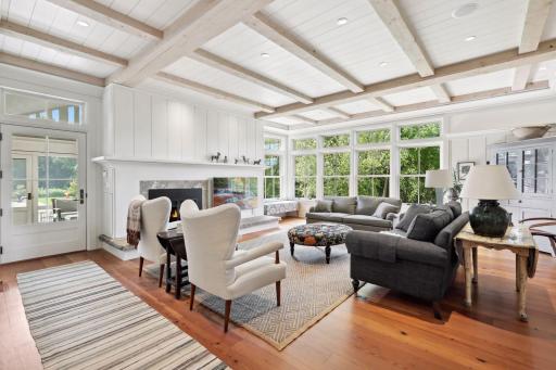 There is a connection to the outdoors throughout the home