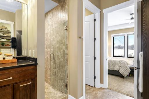 Primary bathroom with large walk-in shower
