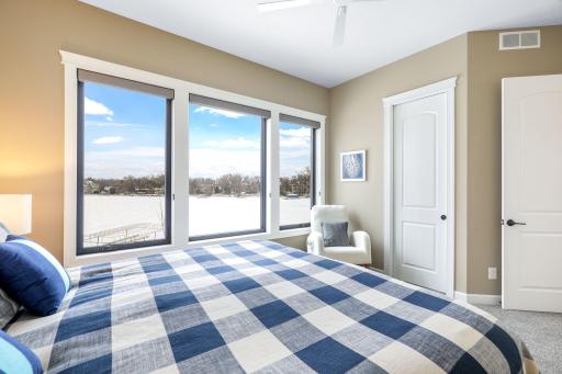 Upper level bedroom #3 with walk-in closet
