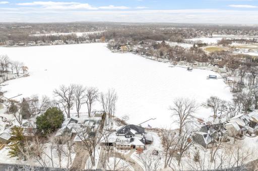 Over 200' of lakeshore on double .47 acre lot